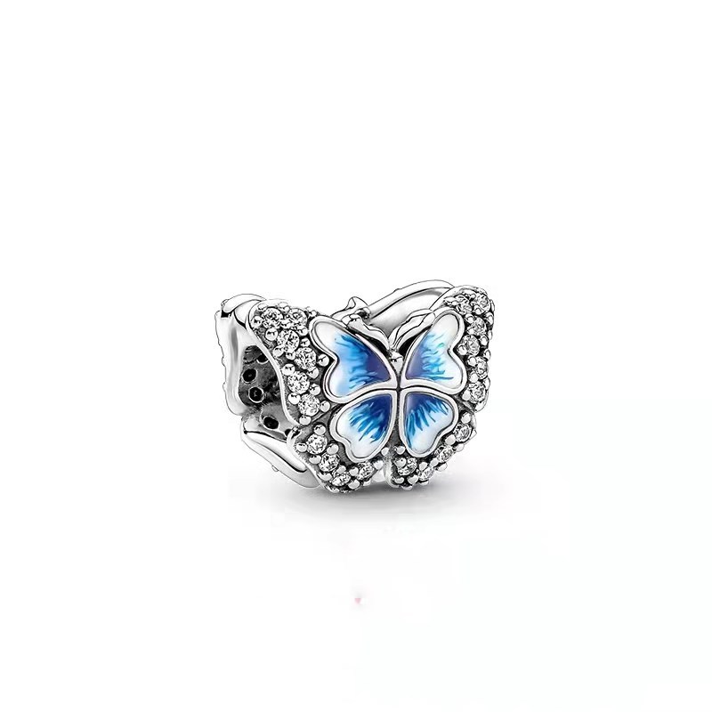 PANDORA 925 Ale CZ Blue Butterfly Sparkling Charm