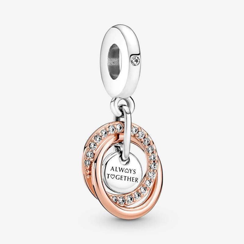 PANDORA Family Always Encircled Dangle Charm S925 ALE