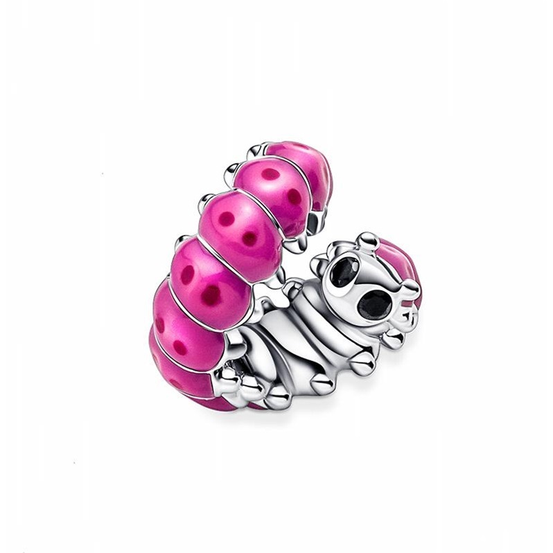 Suesse Eingerollte Raupe Charm PANDORA Charm