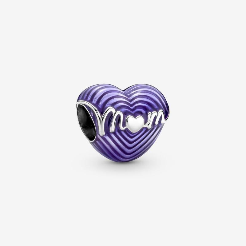 PANDORA  Heart Radiating Love Mum Charm Silver S925 ALE