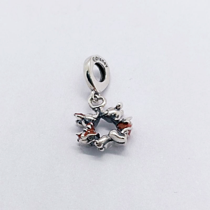 Pandora   Mickey  Minnie Kissing Dangle Charm S925 ALE