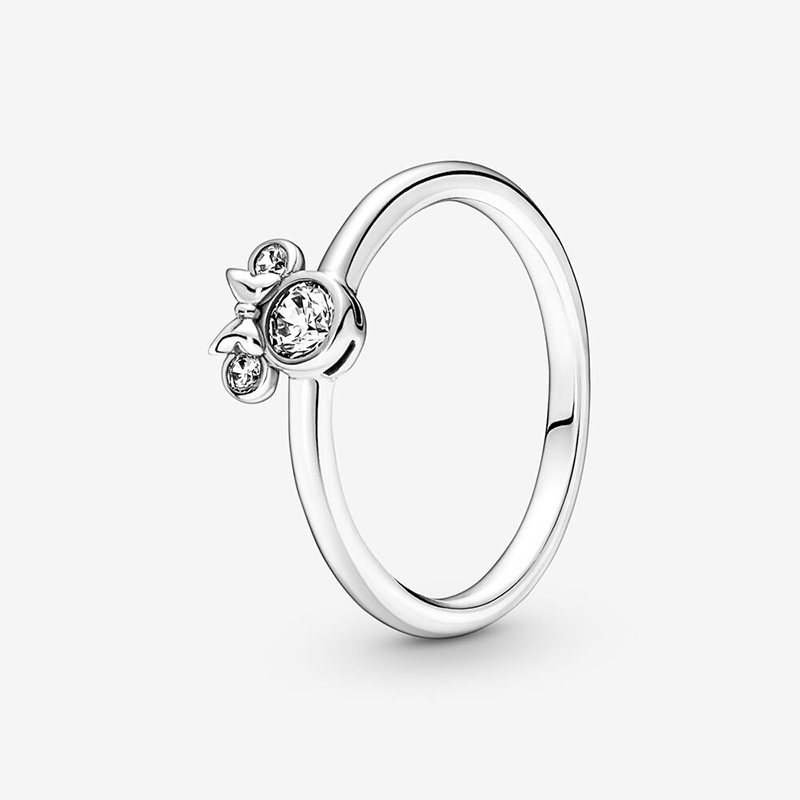 Pandora  Minnie Mouse Sparkling Head Ring ALE S925  Gift Bag