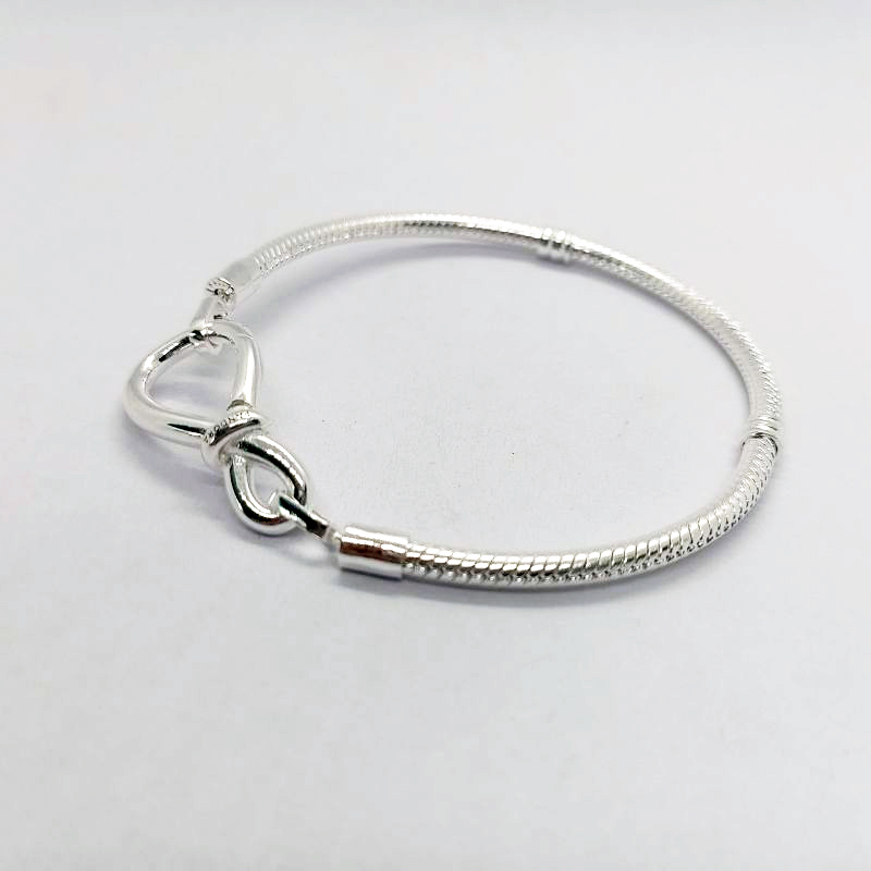 Pandora S925 Ale  Moments Infinity Knot Snake Chain Bracelet Gift bag