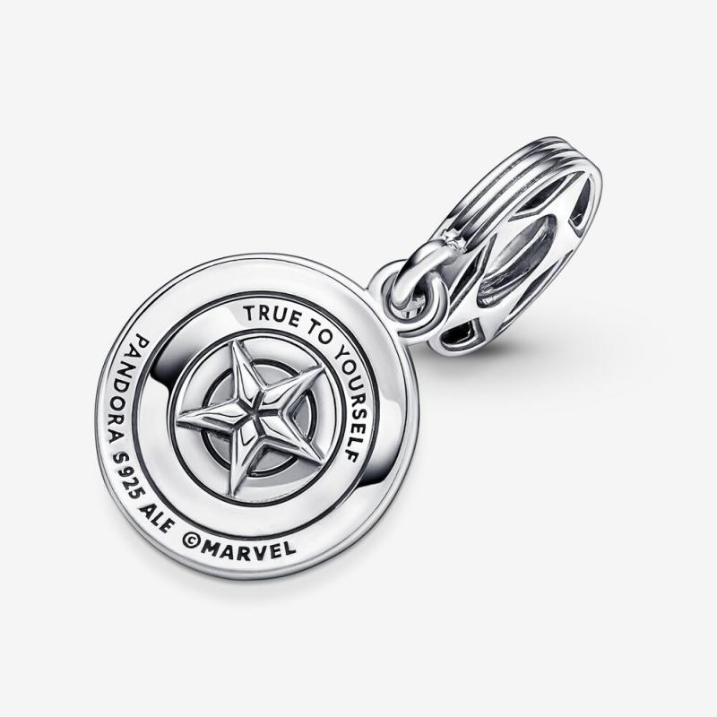 PANDORA Marvel The Avengers Captain America Shield Charm