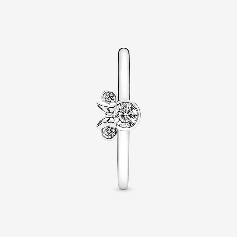 Pandora  Minnie Mouse Sparkling Head Ring ALE S925  Gift Bag