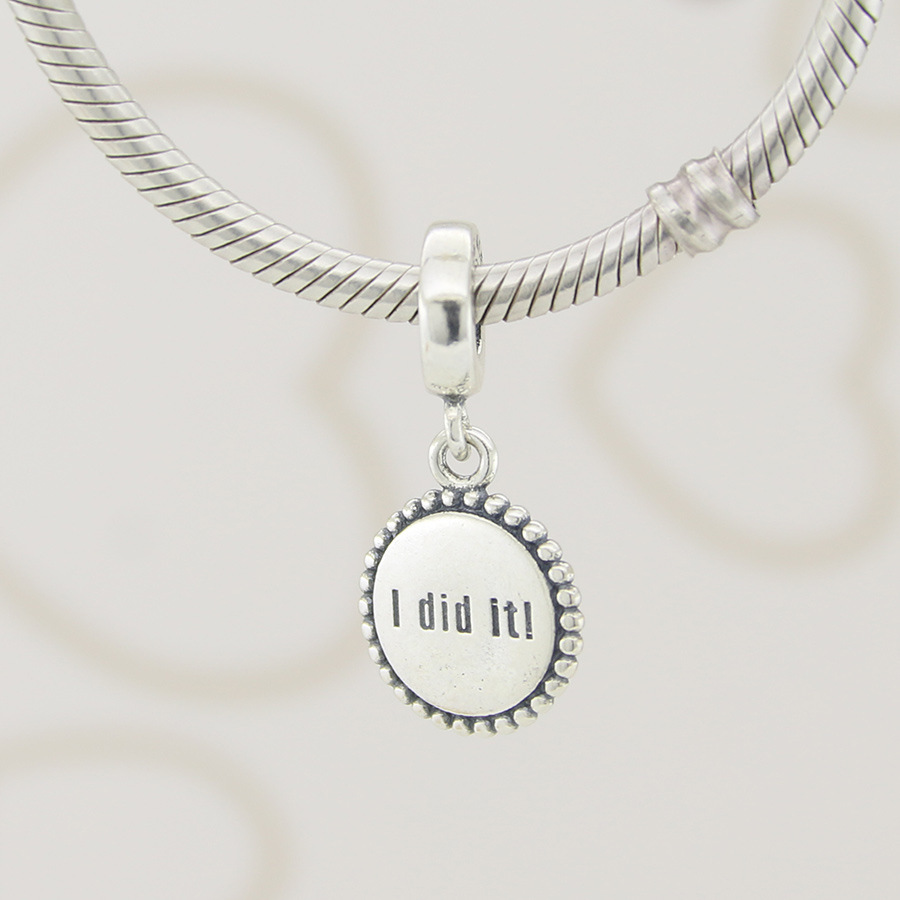 Pandora Charm "I Did It" Run  Park Pinks Exclusive Dangle Charm