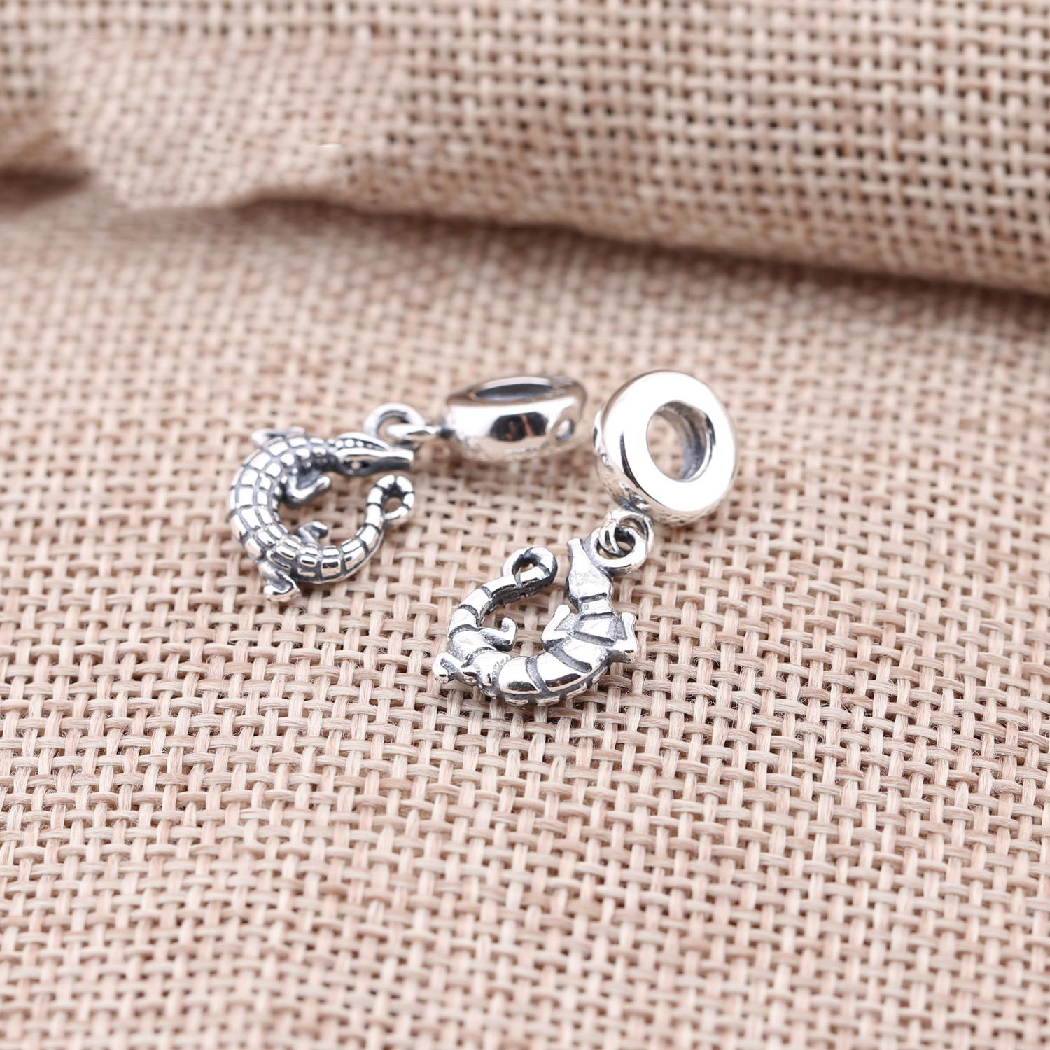 Pandora Sterling Silver Alligator Charm Dangle