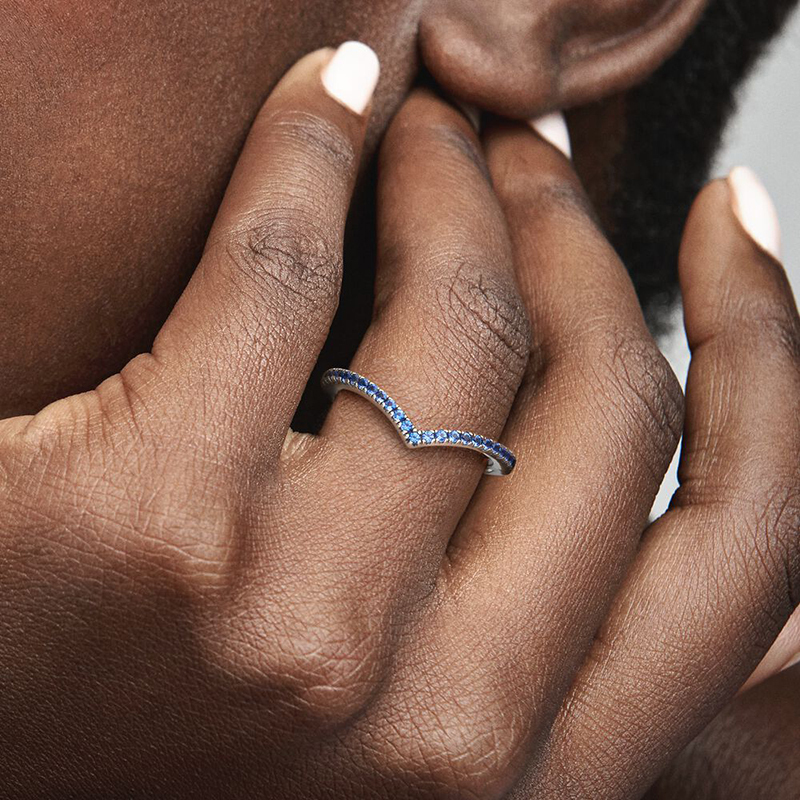 Pandora Timeless Wish Sparkling Blue Ring S925 ALE