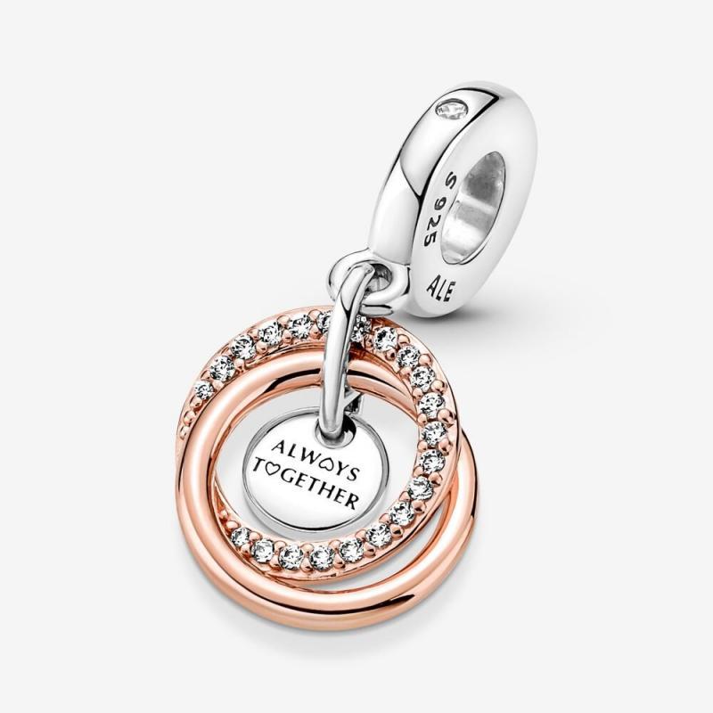 PANDORA Family Always Encircled Dangle Charm S925 ALE