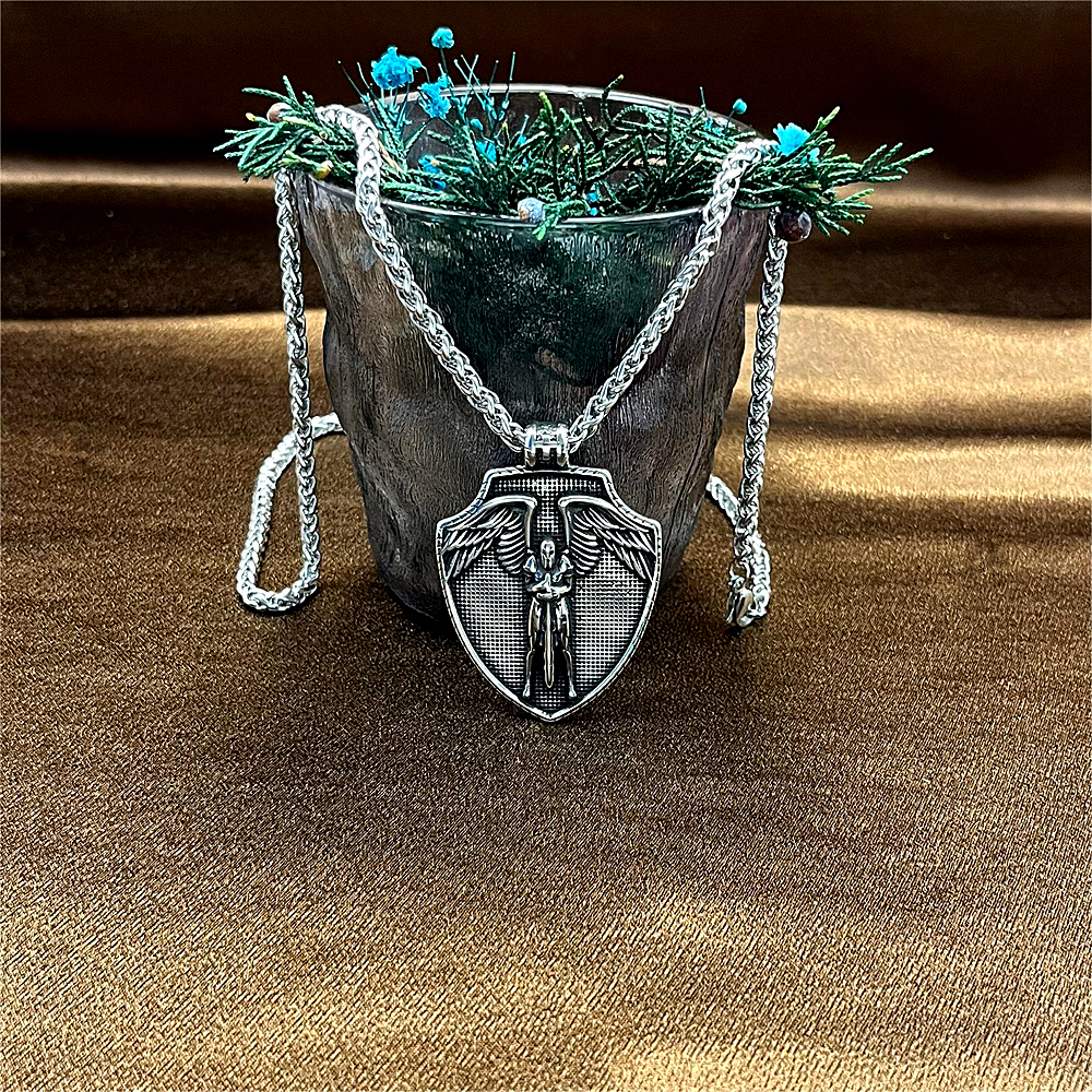 Cross Titanium Steel Pendant Necklace for Men, New Design，gifts for him