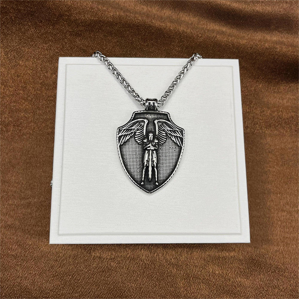 Cross Titanium Steel Pendant Necklace for Men, New Design，gifts for him