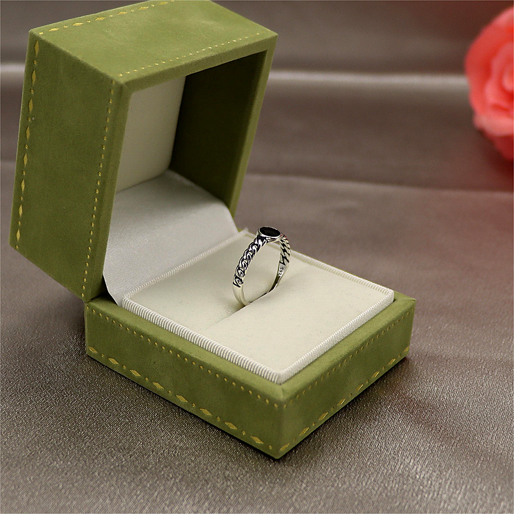 S925 silver ring minimalist for her mother's day gift minimalist gift  Black stone ring