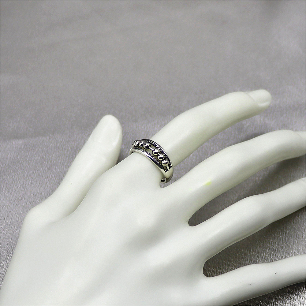 S925 Sterling Silver Adjustable Complex Anxiety Bead Ring Fidget Ring For her For him Gift popular now Graduation gift