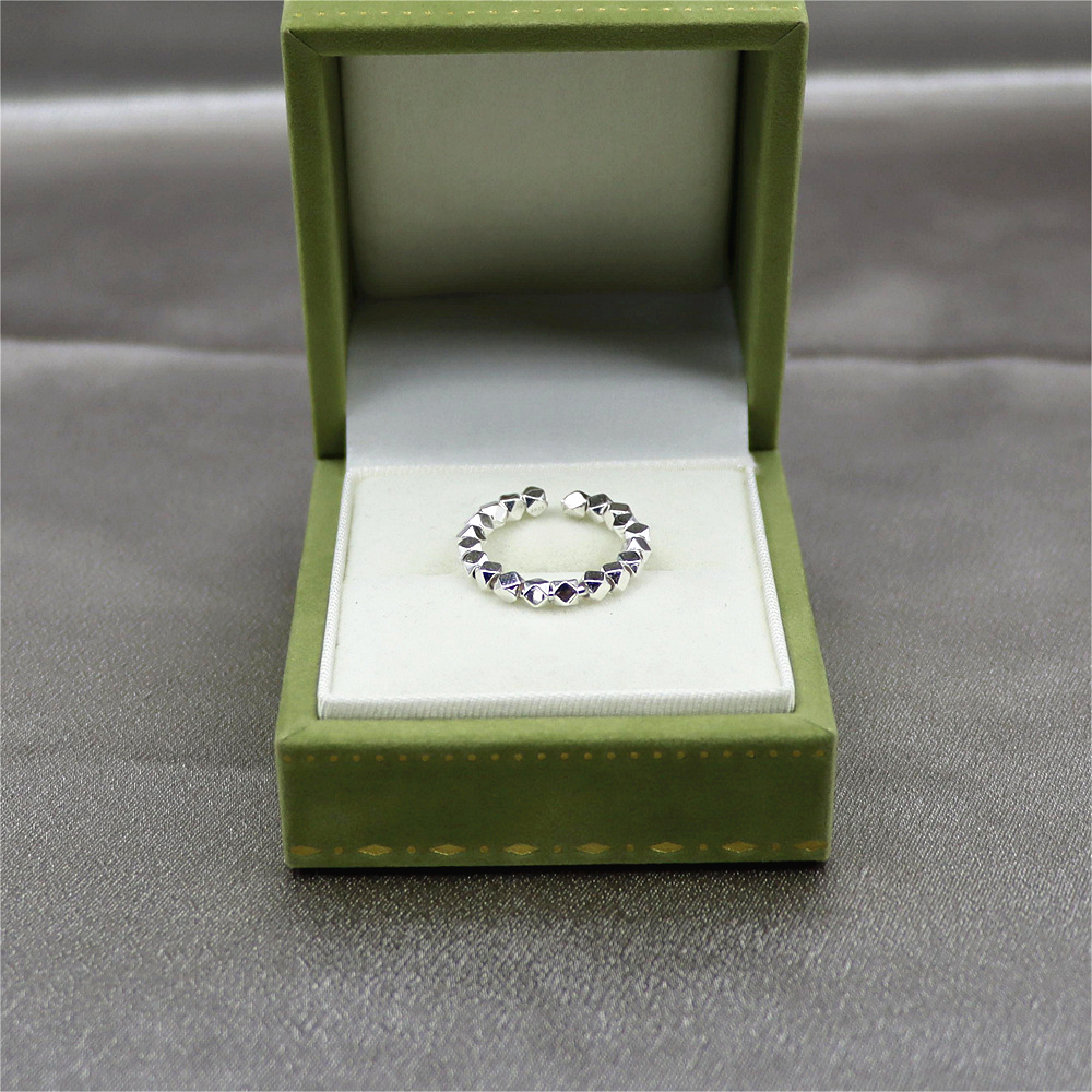 S925 Sterling silver design irregular broken silver ring everything simple trend adjustable ring