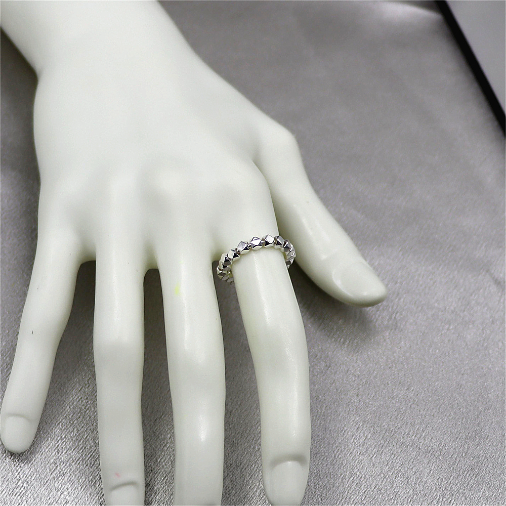 S925 Sterling silver design irregular broken silver ring everything simple trend adjustable ring