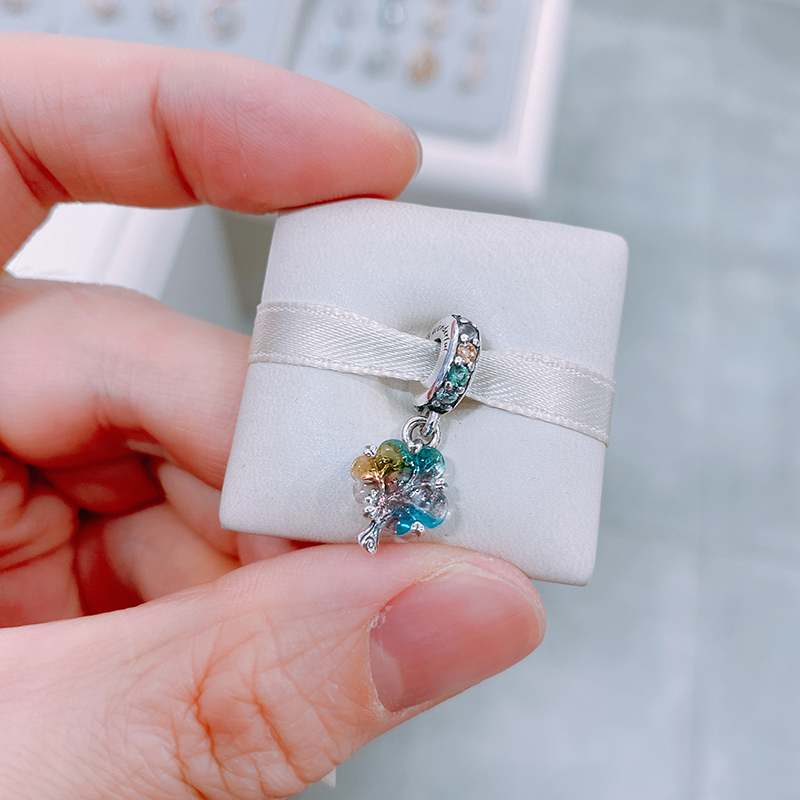 Baum des Zusammenhalts Murano-Glas PANDORA Charm-Anhänger