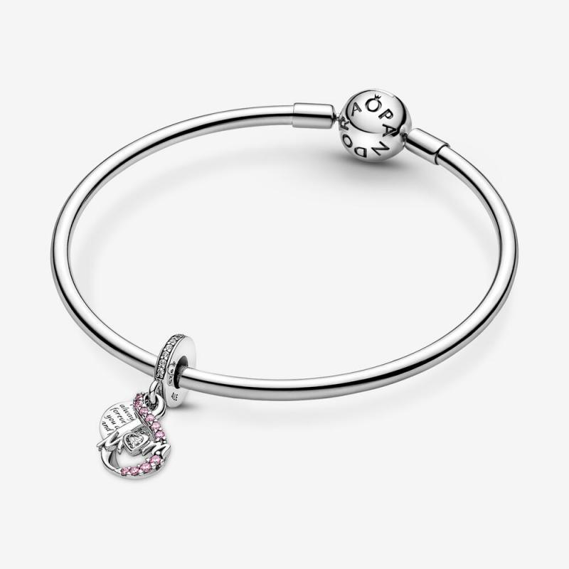 Pandora Mum Infinity Pavé Double Dangle and Bangle Gift Set ALE S925