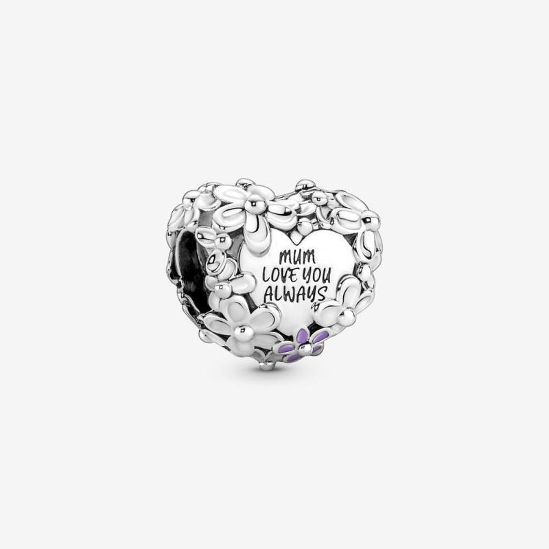 PANDORA Mum Love You Always Heart Charm S925 ALE