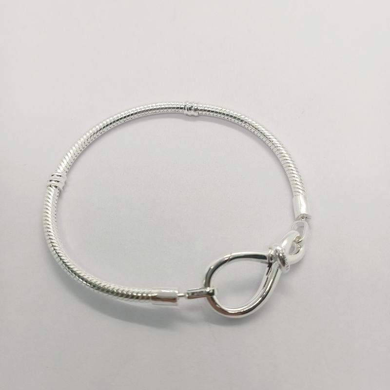 Pandora S925 Ale  Moments Infinity Knot Snake Chain Bracelet Gift bag