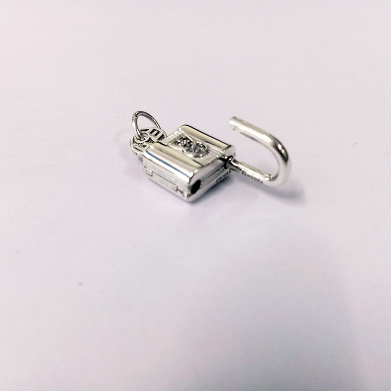 Pandora Padlock and Key Dangle Charm ALE S925  Gift Bag