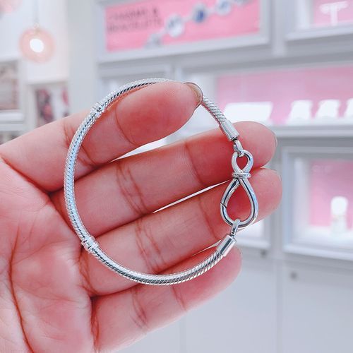 Pandora S925 Ale  Moments Infinity Knot Snake Chain Bracelet Gift bag