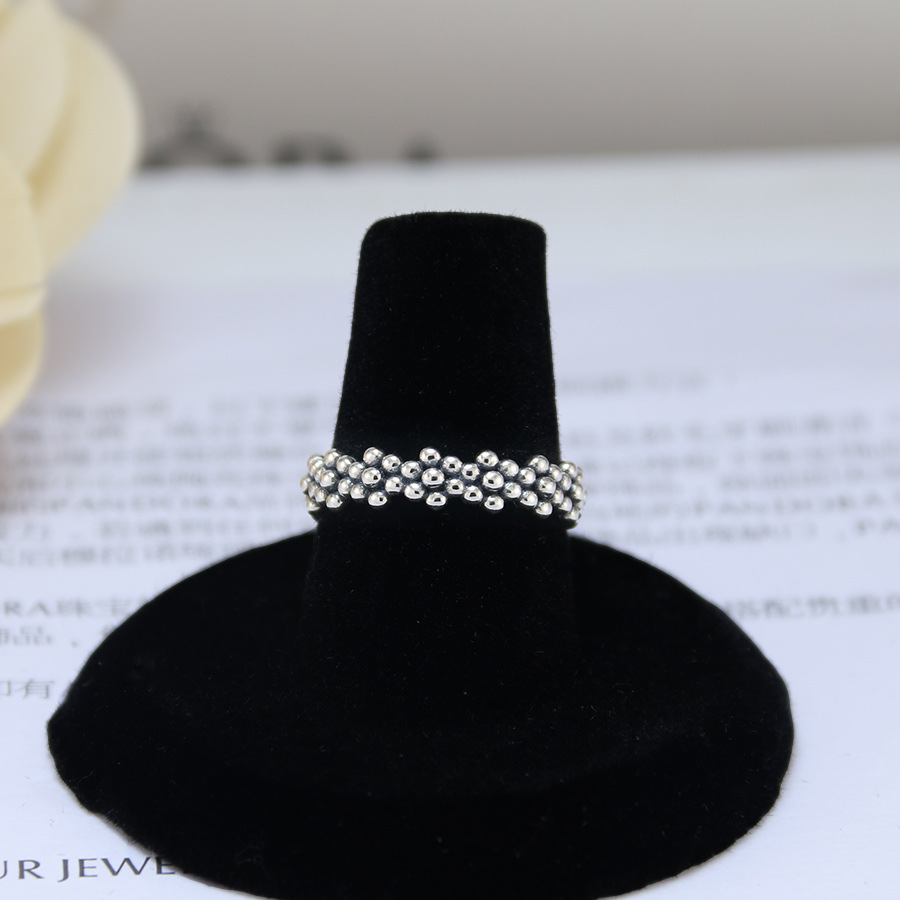 Pandora Small Bubble Stack Ring Size  Ale 925 Gift Bag