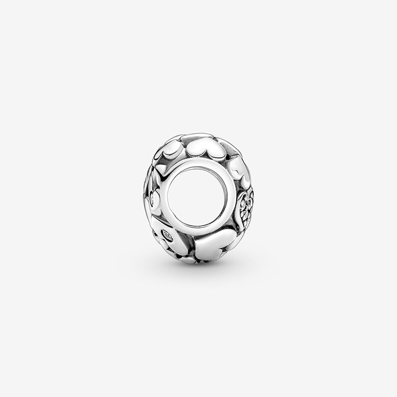 Pandora Sparkling Openwork Heart Charm ALE S925  Gift Bag