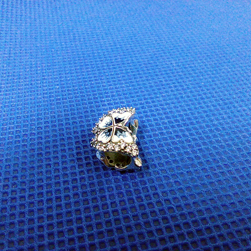 PANDORA 925 Ale CZ Blue Butterfly Sparkling Charm