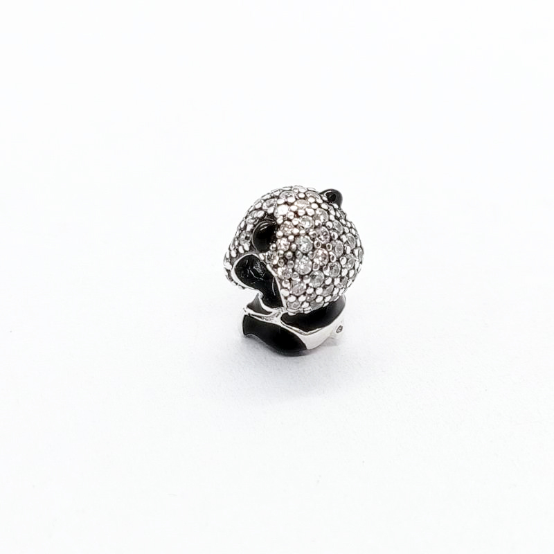 PANDORA 925 Ale Sparkling Crystals Cute Panda Charm
