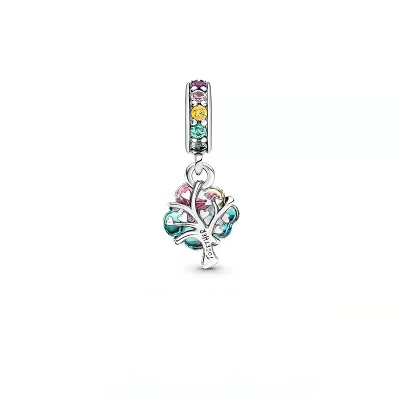 Baum des Zusammenhalts Murano-Glas PANDORA Charm-Anhänger