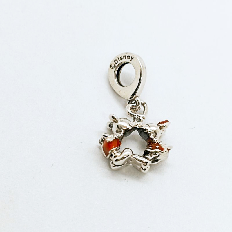 Pandora   Mickey  Minnie Kissing Dangle Charm S925 ALE