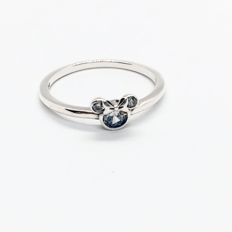 Pandora  Minnie Mouse Sparkling Head Ring ALE S925  Gift Bag