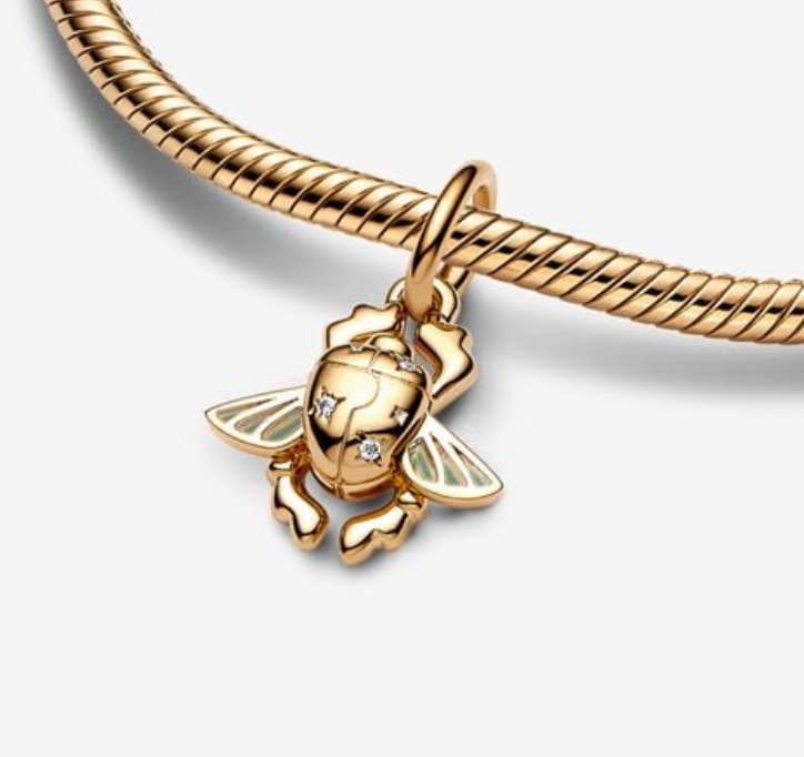 Aladdin Scarab Beetle PANDORA SHINE Charm Pendant