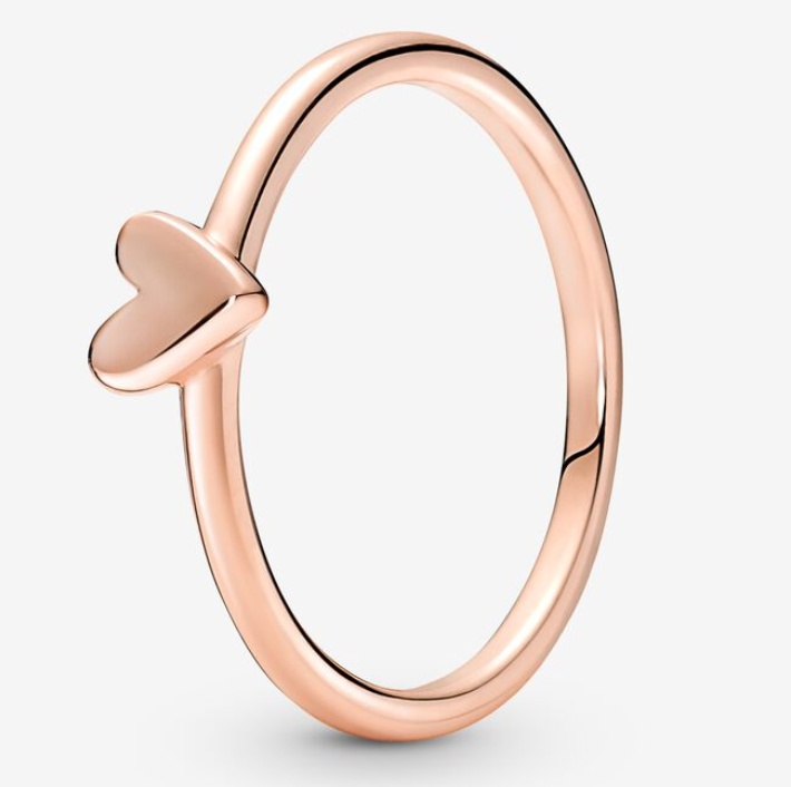Pandora Freehand Heart Rose Ring