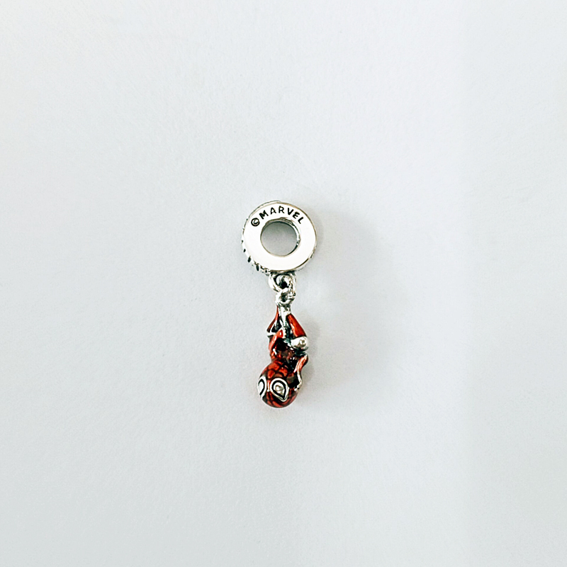 Pandora Marvel Hanging Spider-Man Riipushela Charm AEL