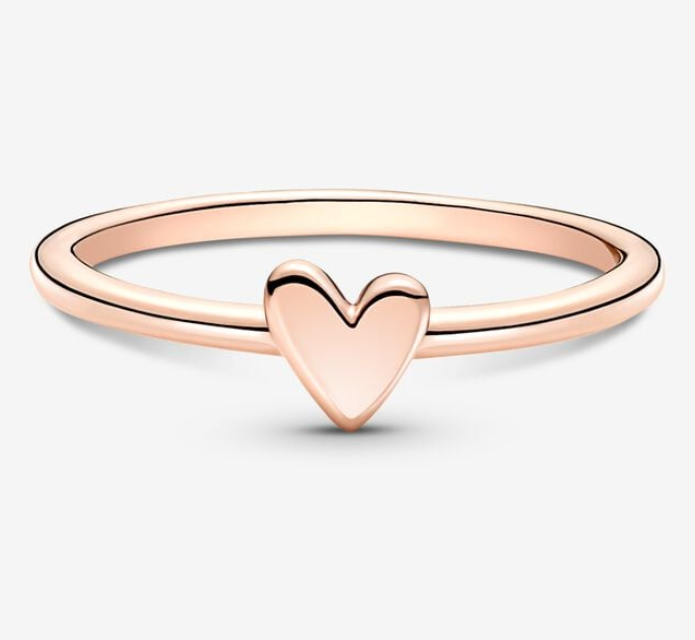 Pandora Freehand Heart Rose Ring