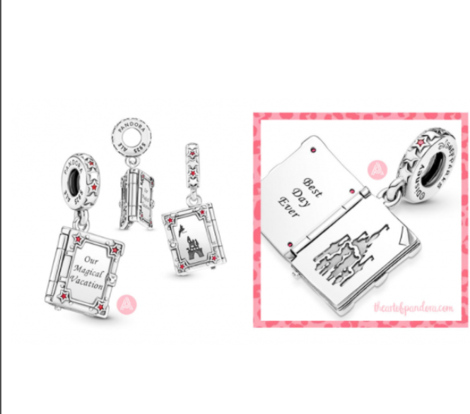Pandora  Family Album Pendant Charm, Fantasyland Castle Holiday