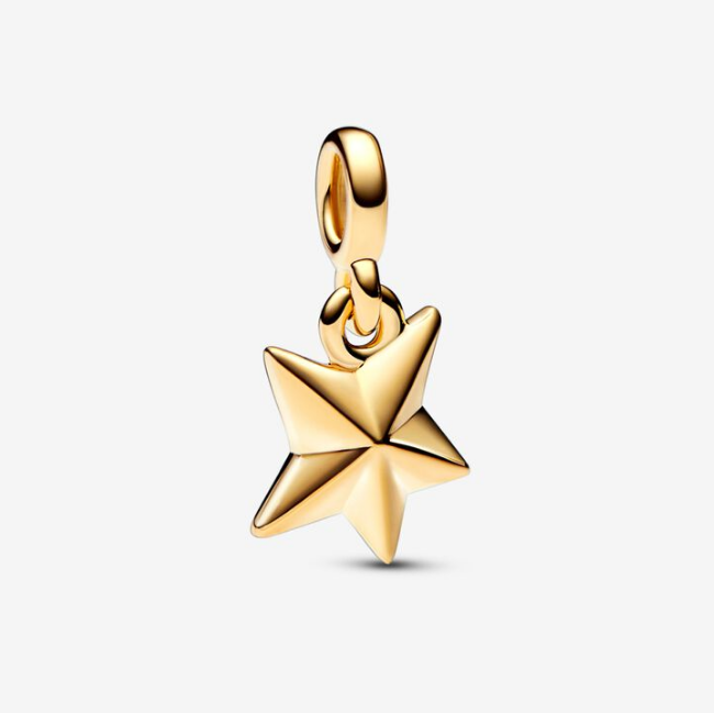 PANDORA Pandora ME Faceted Star Mini Dangle Gold