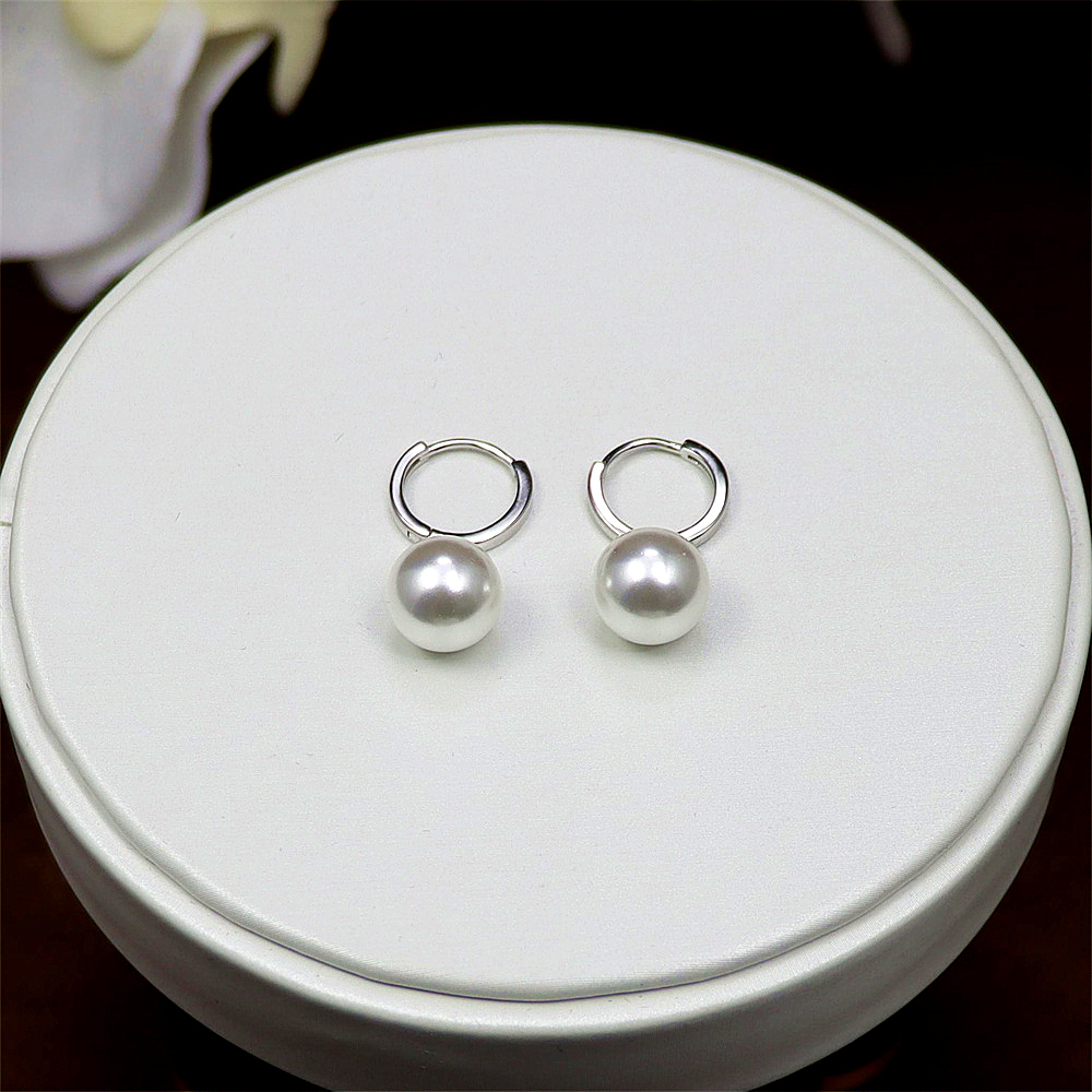 S925 Sterling Silver Pearl Shell Earrings – Pearl Studs and Dangle Earrings