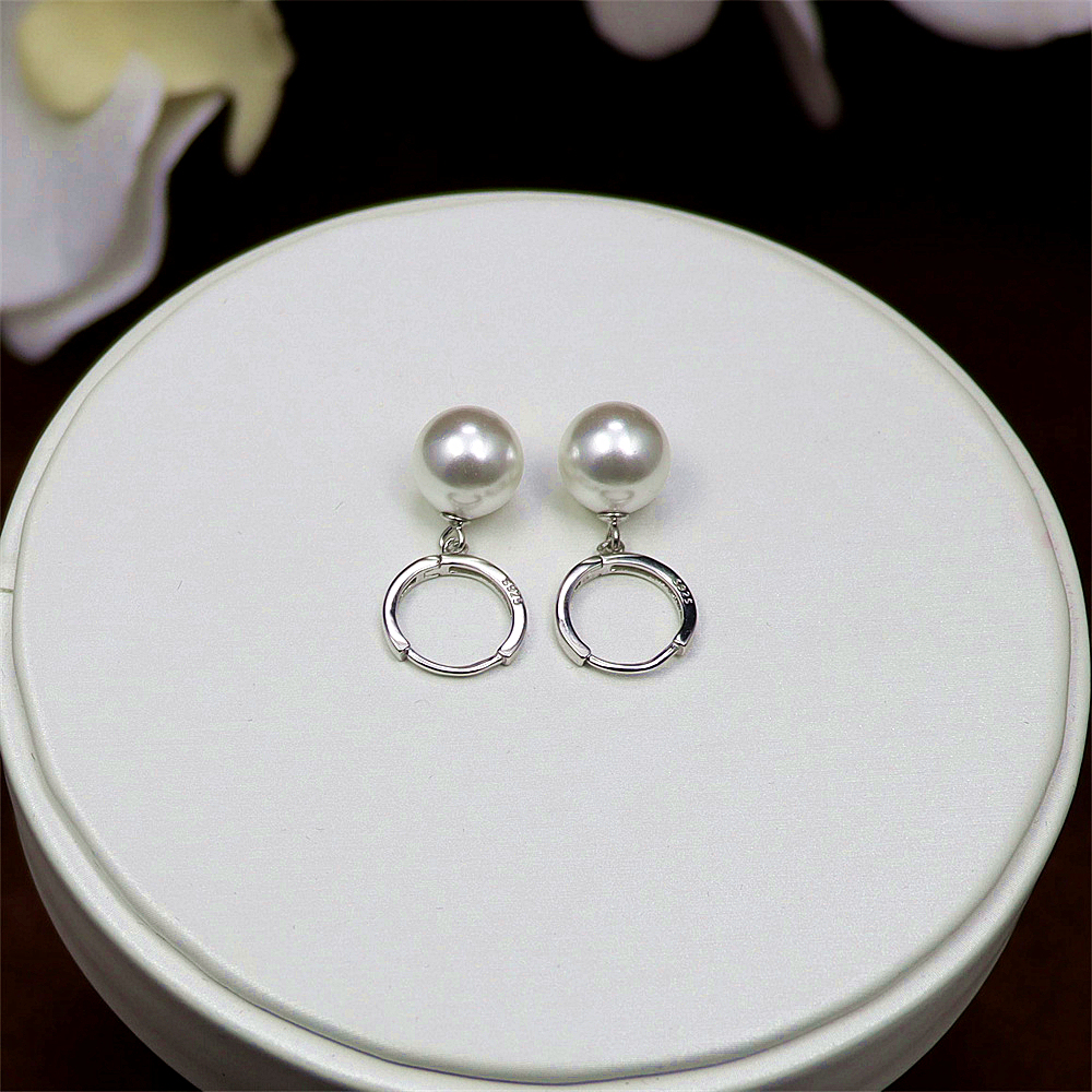 S925 Sterling Silver Pearl Shell Earrings – Pearl Studs and Dangle Earrings