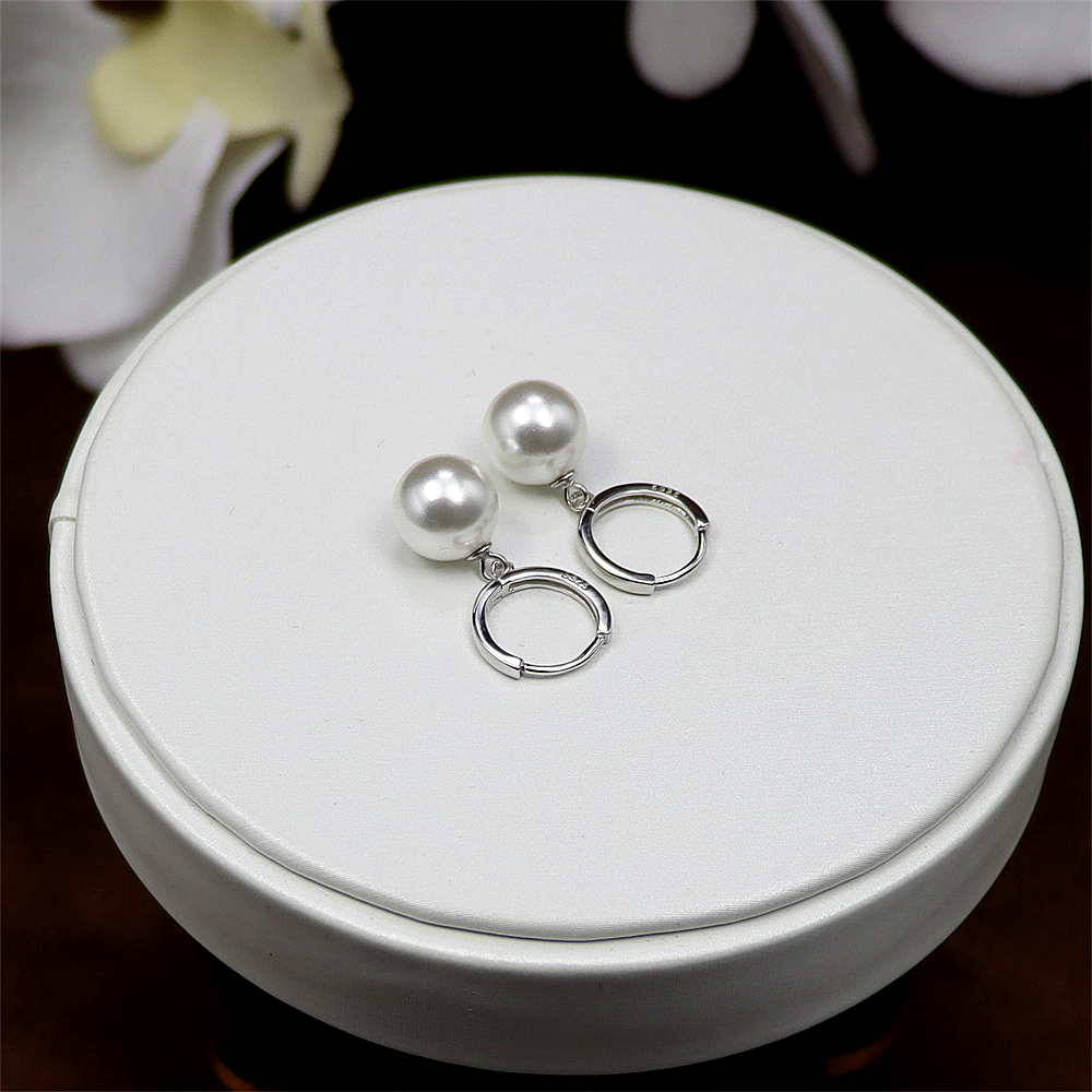 S925 Sterling Silver Pearl Shell Earrings – Pearl Studs and Dangle Earrings