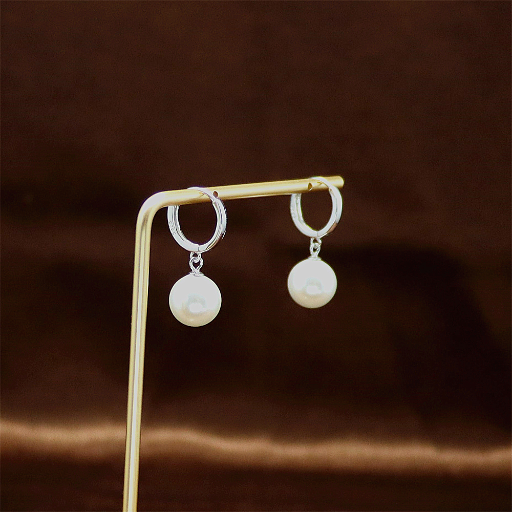 S925 Sterling Silver Pearl Shell Earrings – Pearl Studs and Dangle Earrings