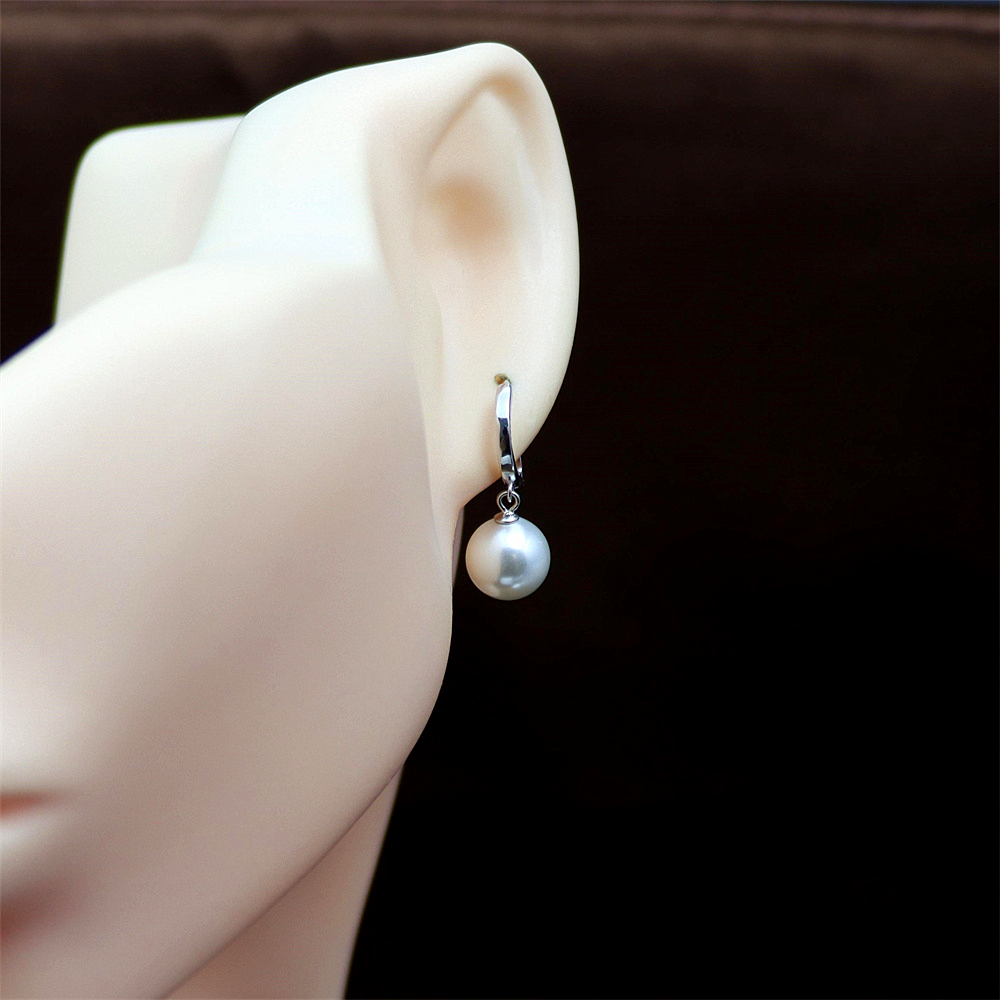 S925 Sterling Silver Pearl Shell Earrings – Pearl Studs and Dangle Earrings