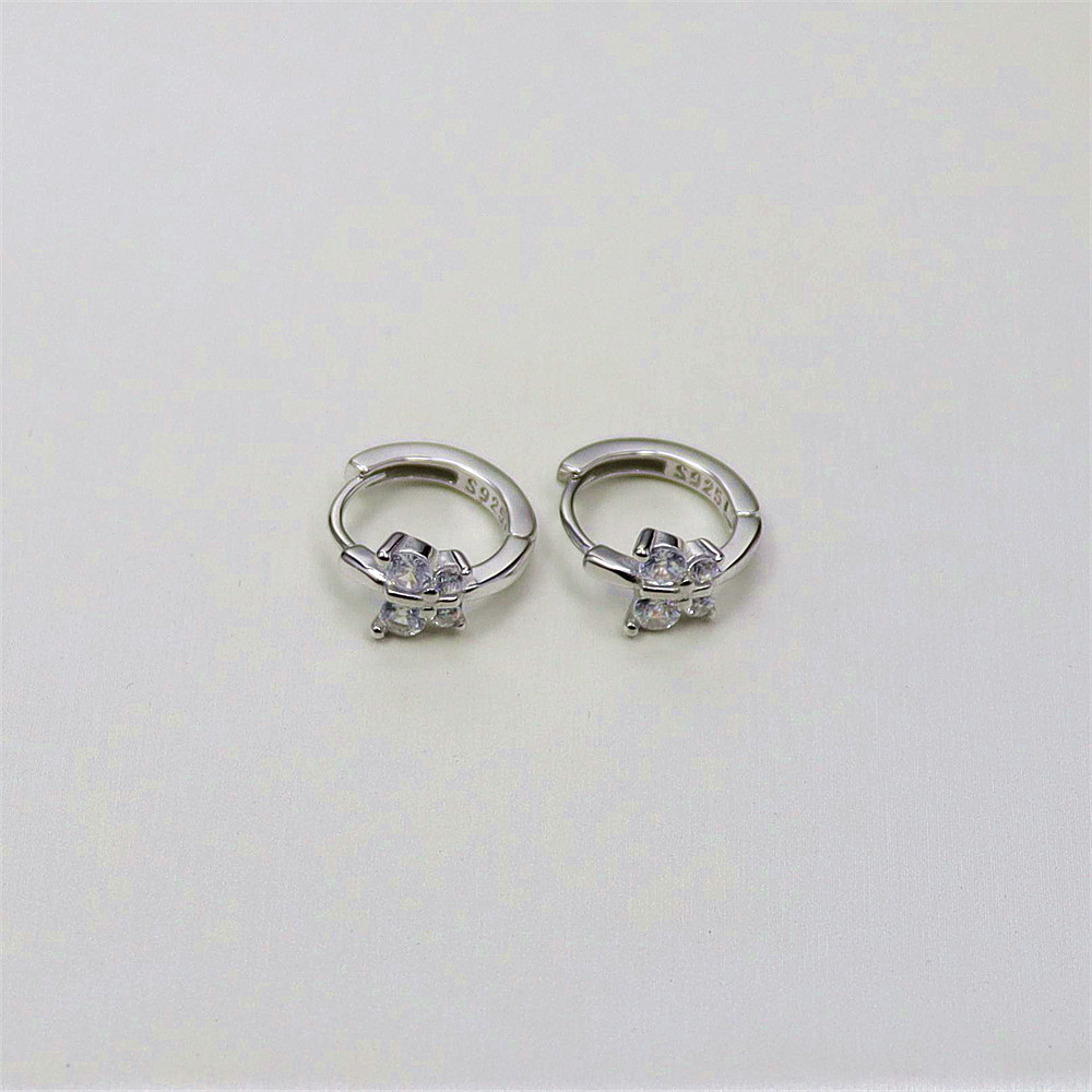 S925 Sterling Silver Diamond Butterfly Earrings – Elegant and Sparkling Jewelry