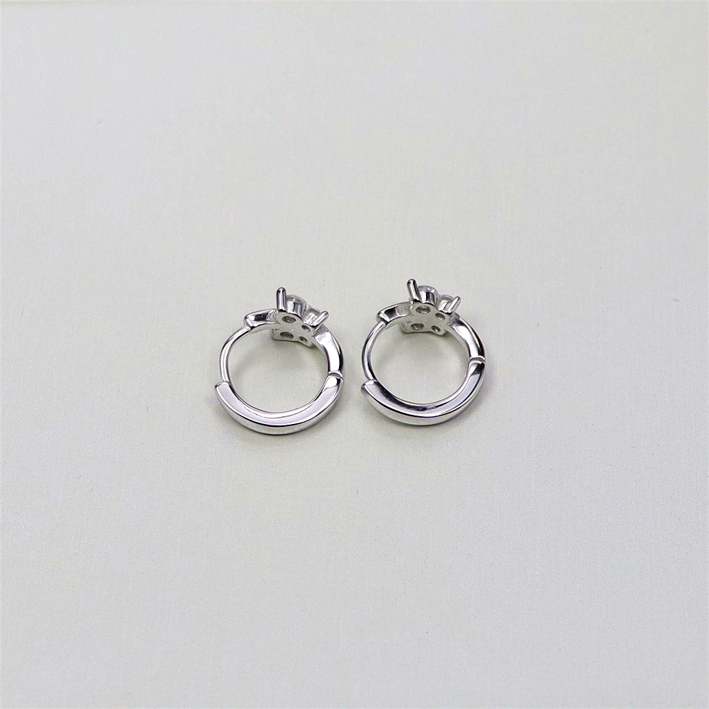 S925 Sterling Silver Diamond Butterfly Earrings – Elegant and Sparkling Jewelry
