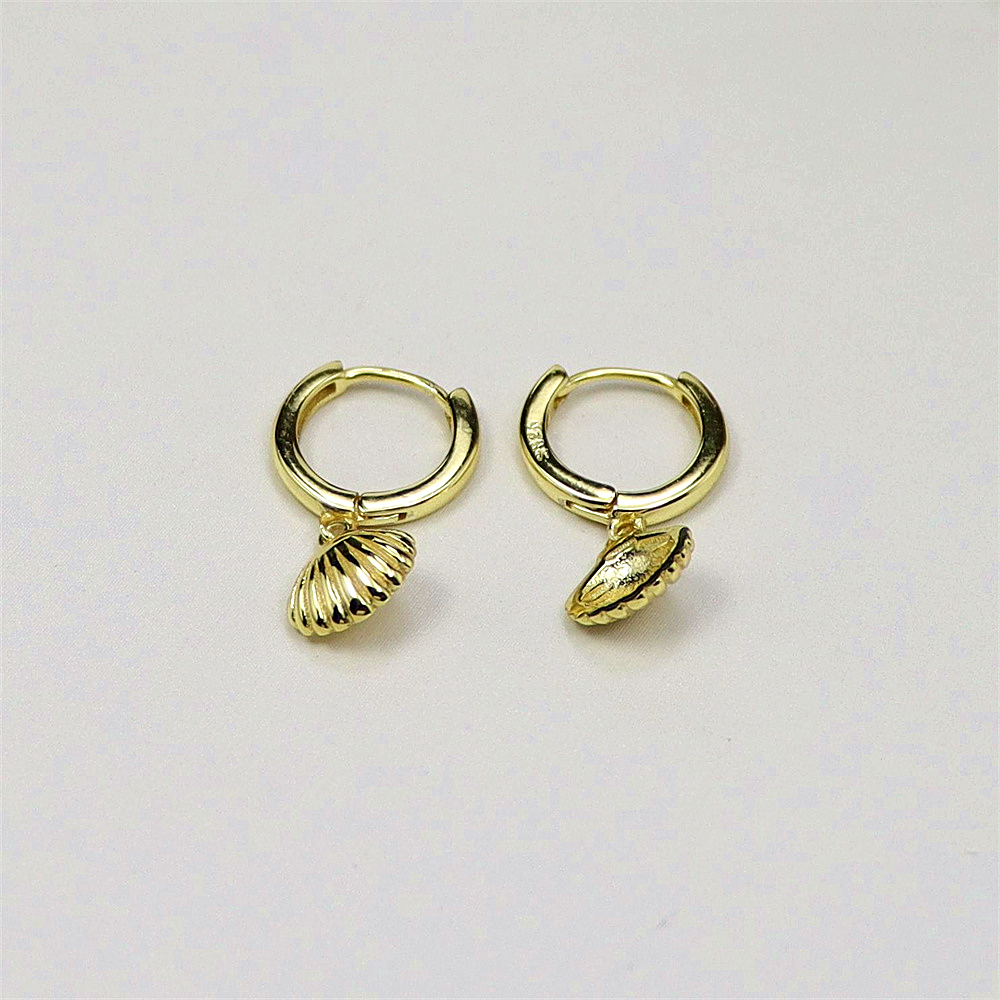 925 Sterling Silver Vintage Shell Earrings for Women