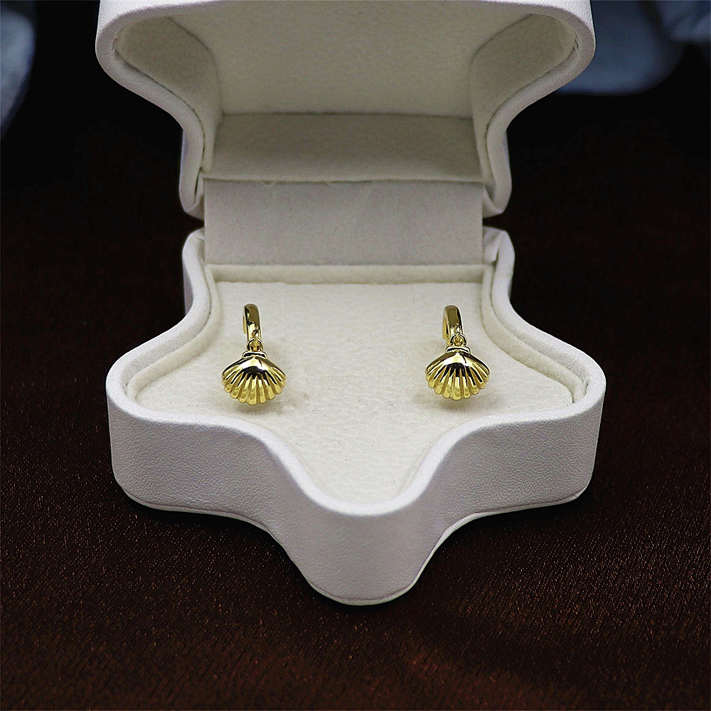 925 Sterling Silver Vintage Shell Earrings for Women