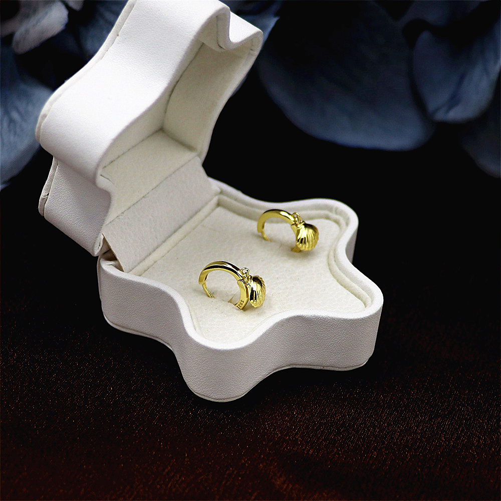 925 Sterling Silver Vintage Shell Earrings for Women