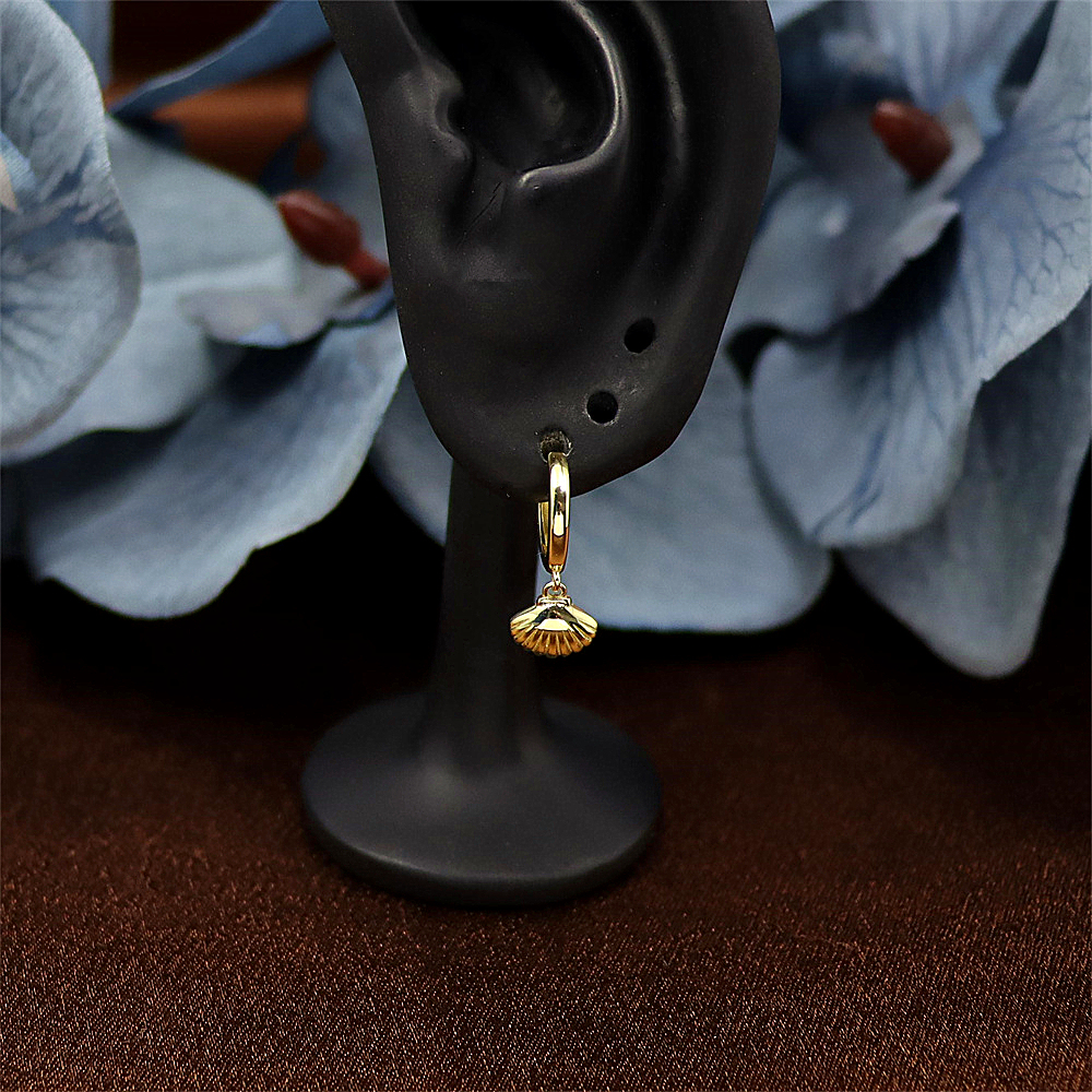 925 Sterling Silver Vintage Shell Earrings for Women