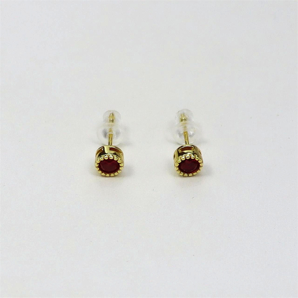 S925 Sterling Silver Minimalist Single Zirconia Stud Earrings